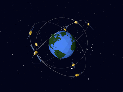 Orbital Satellite Constellation Communication Relay Network